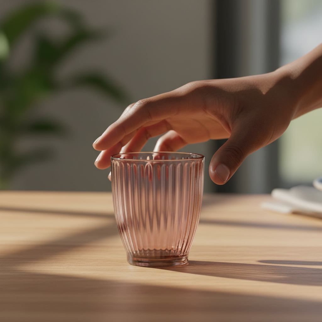 24pcs Luminarc Ricky Line ice pink glass tumblers 340ml set