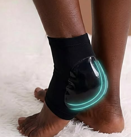 Anti-cracking heel sleeves for heel and ankle support and pain relief