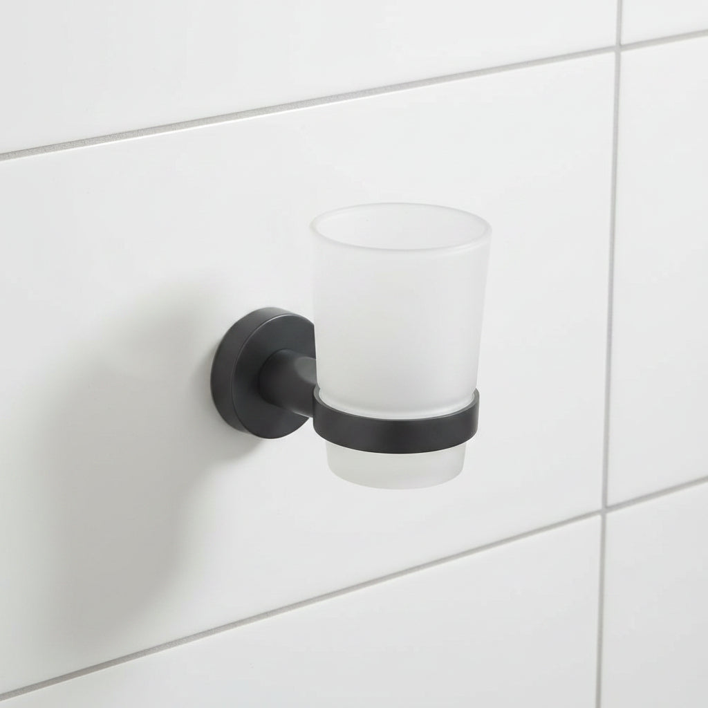 wall mounted toothbrush holder modern bathroom organiser hygienic toothbrush storage rack space saving bathroom accessory