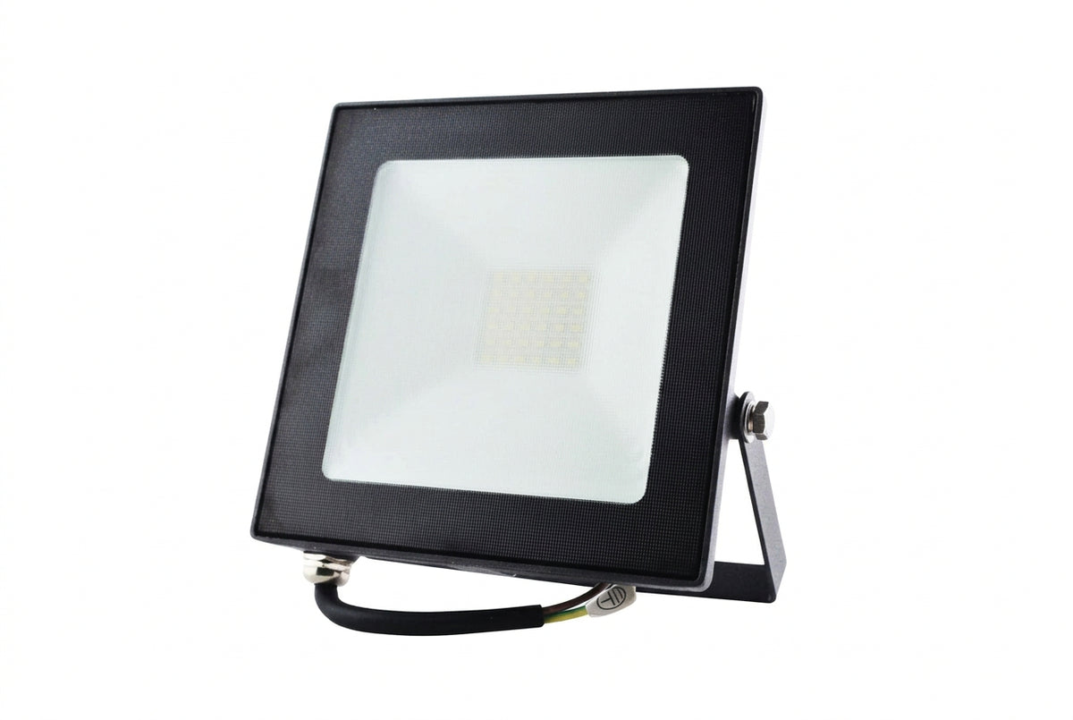 50W Black LED Floodlight Warm White 2700K IP65 4kV Surge Protection SL 3079-05-BK-WW