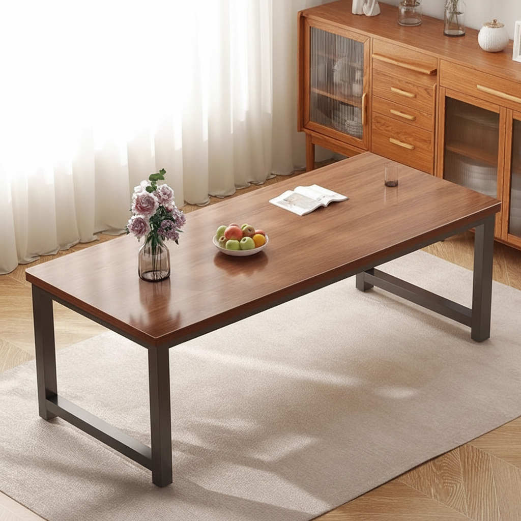 Gemelli Collections dining table measuring 140cm length, 60cm width and 75cm height for dining and kitchen use