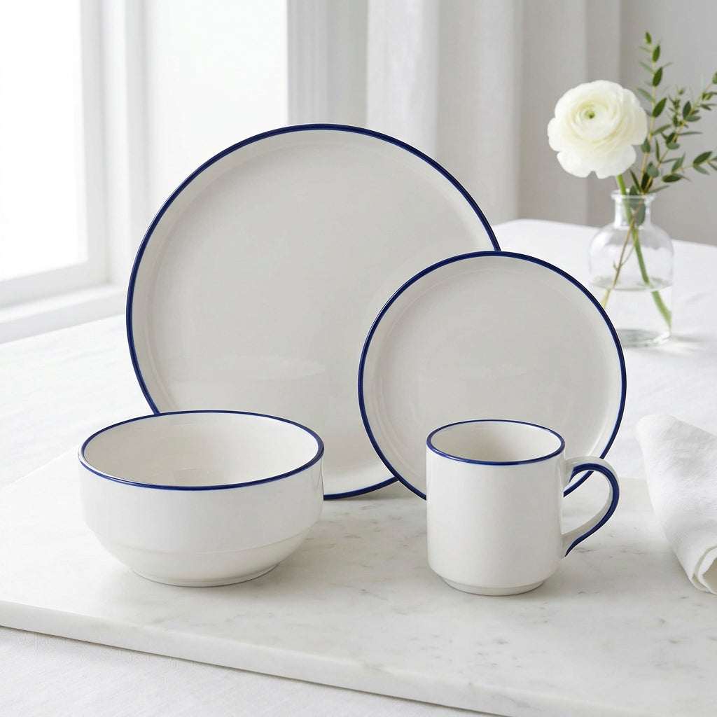 Ceramic Dinner Set 16 Piece and 24 Piece Options