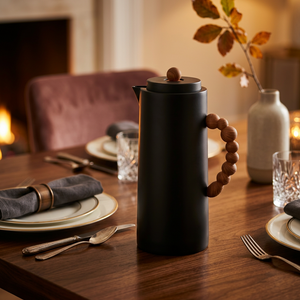 1L Nordic Insulated Thermos Flask, Black or White