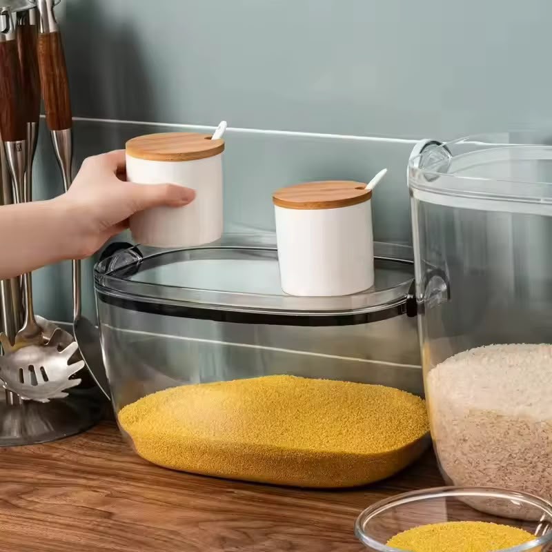 Airtight Acrylic Food Storage Containers for Pantry Organisation