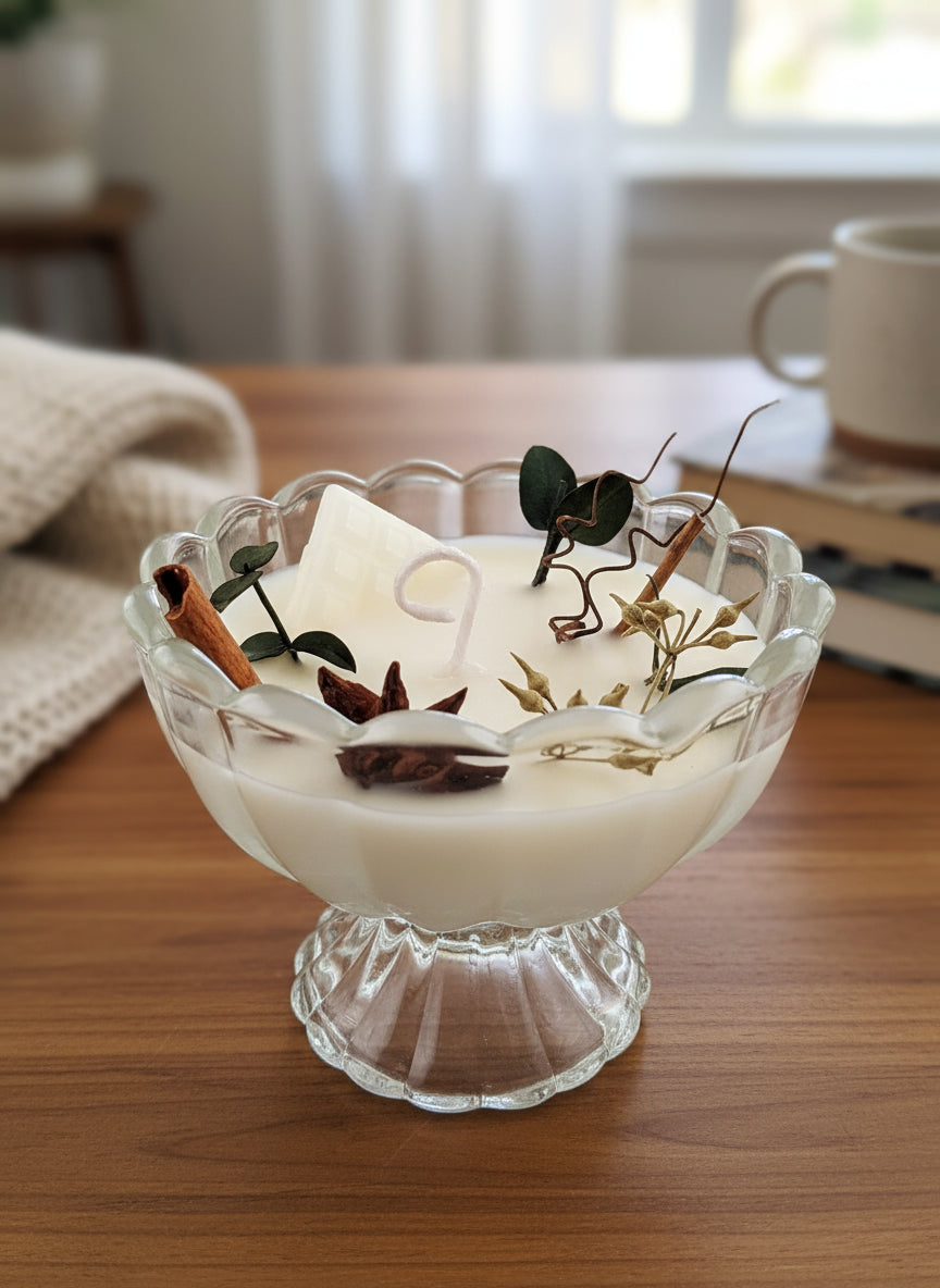 Pastoral aromatherapy soy wax candles in mango peach, lemon, and plum blossom scents