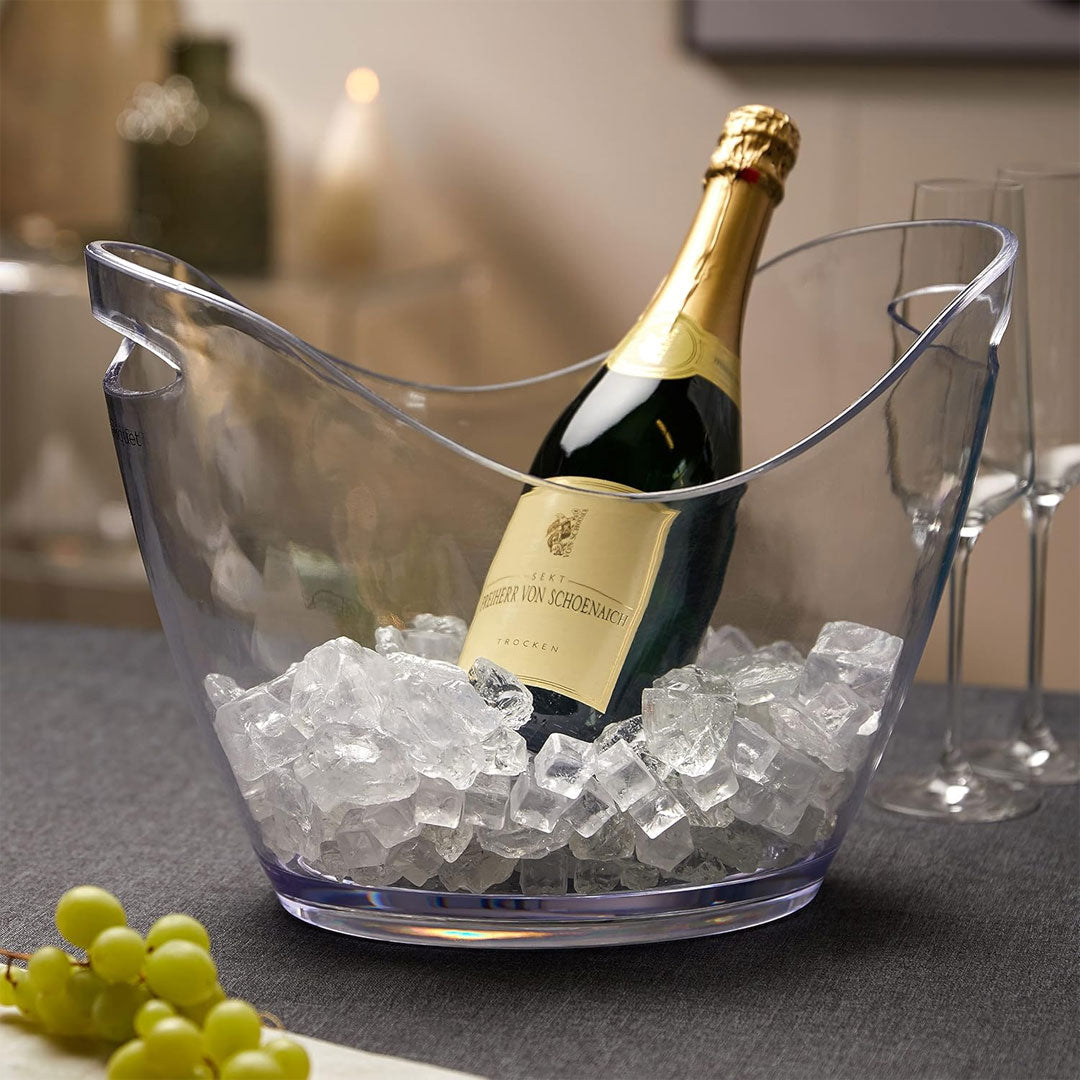 clear acrylic ice buckets with built-in handles
