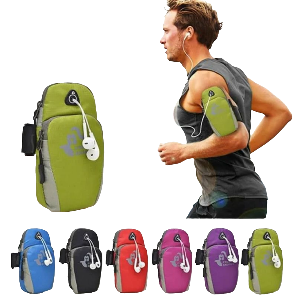 Arm band phone holder