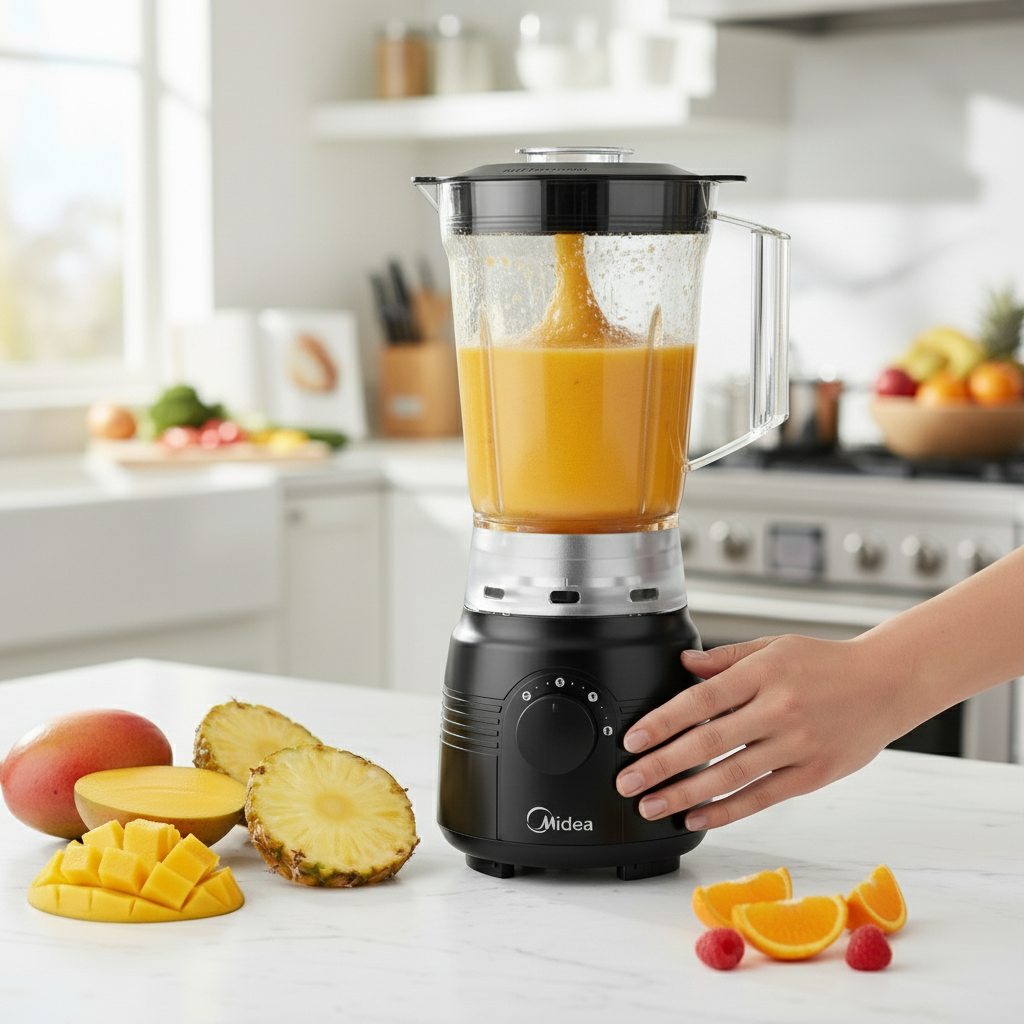 Midea 1.5L blender with grinder attachment, 600W