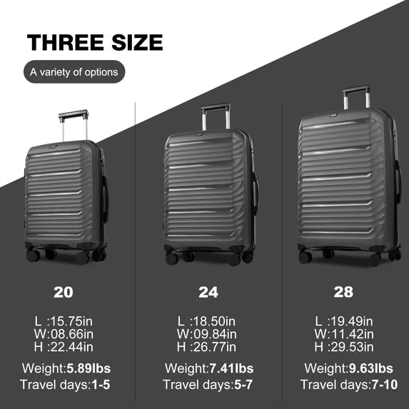 3 in 1 PP Travel Luggage Set 0324-1