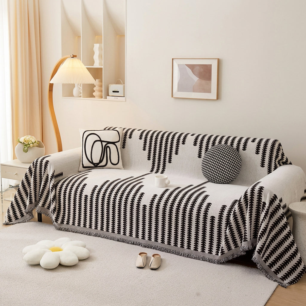 Chenille non-slip sofa cover measuring 180 × 300 cm for a three-seat sofa, available in Nairobi, Kenya