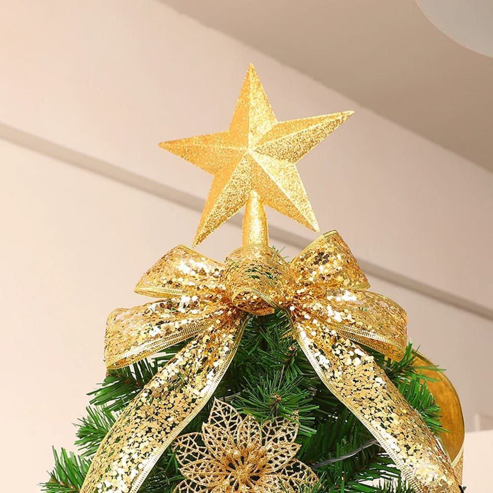 Christmas star tree topper decoration, gold, available in Nairobi, Kenya
