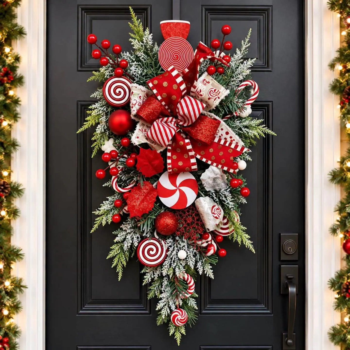Christmas swag wreath for door, wall and entryway decoration, available in Nairobi, Kenya
