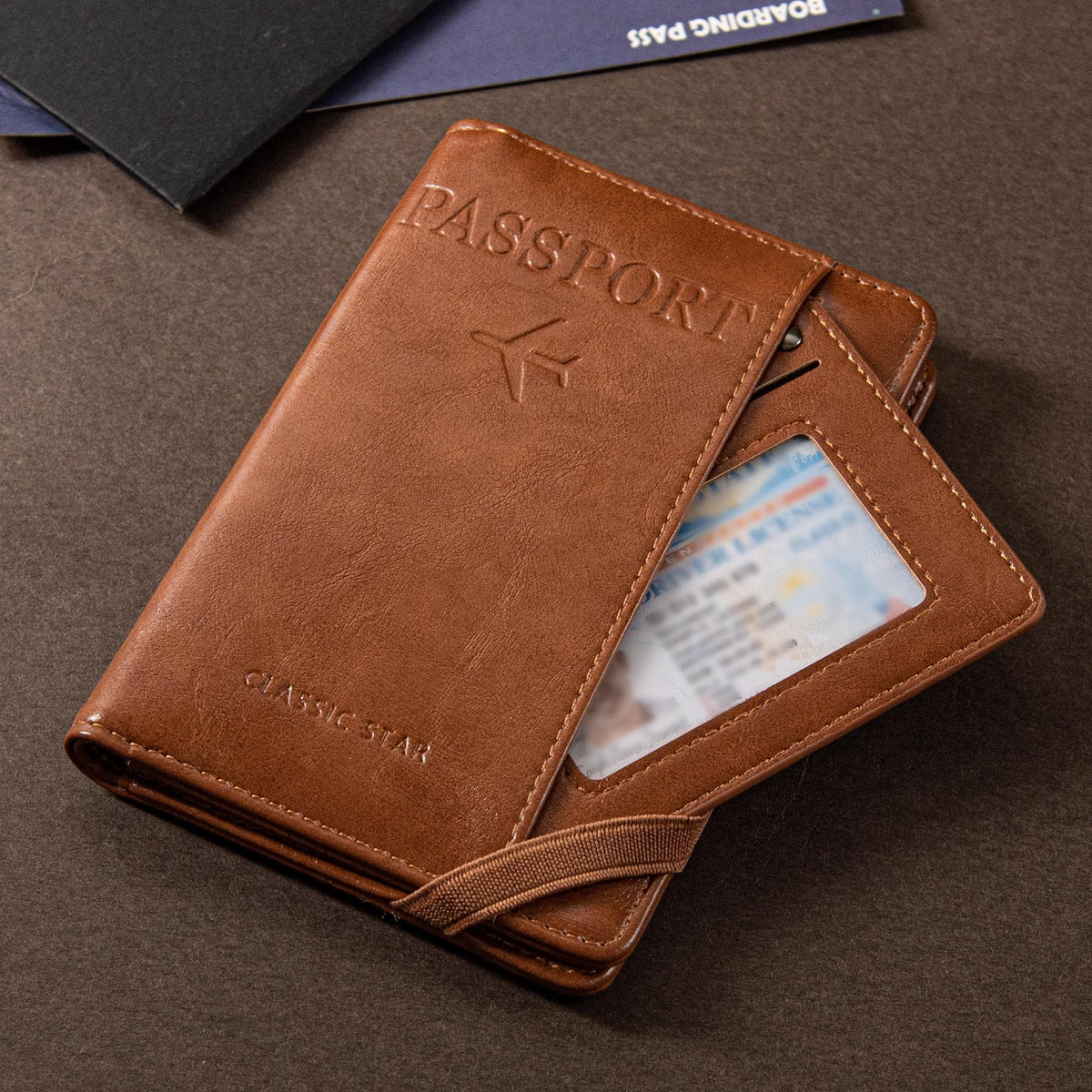 Coffee brown passport holder for travel and passport storage, available in Nairobi, Kenya