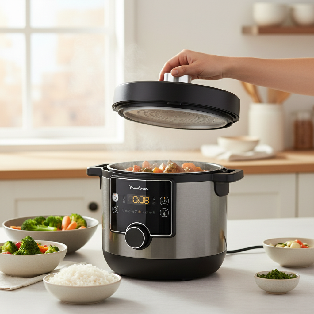 Moulinex Turbo Cuisine Fast Electric Multi Cooker – 7.5L, 1200W, CE777827