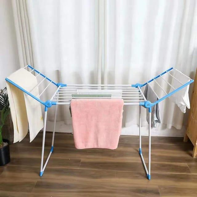 foldable large clothes outdoor drying rack, white and blue, available in Nairobi, Kenya