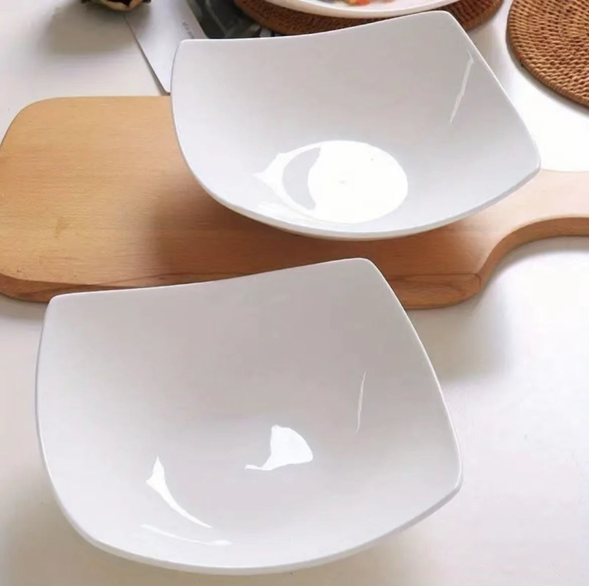 8.5-Inch Bone China Salad Plates Set of 6