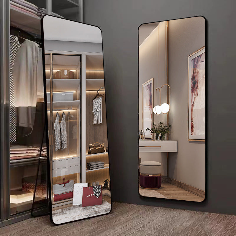 Full body rectangular framed dressing mirror measuring 36 × 146cm, available in black, gold and white, with floor-standing and wall-mounted options, available in Nairobi, Kenya