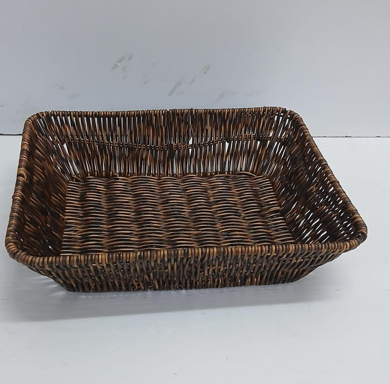 Handmade rattan storage basket in rectangular shape for home organisation and décor, available in Nairobi, Kenya