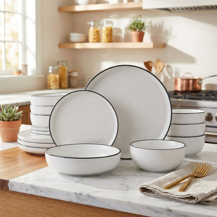 Ceramic Dinner Set 16 Piece and 24 Piece Options