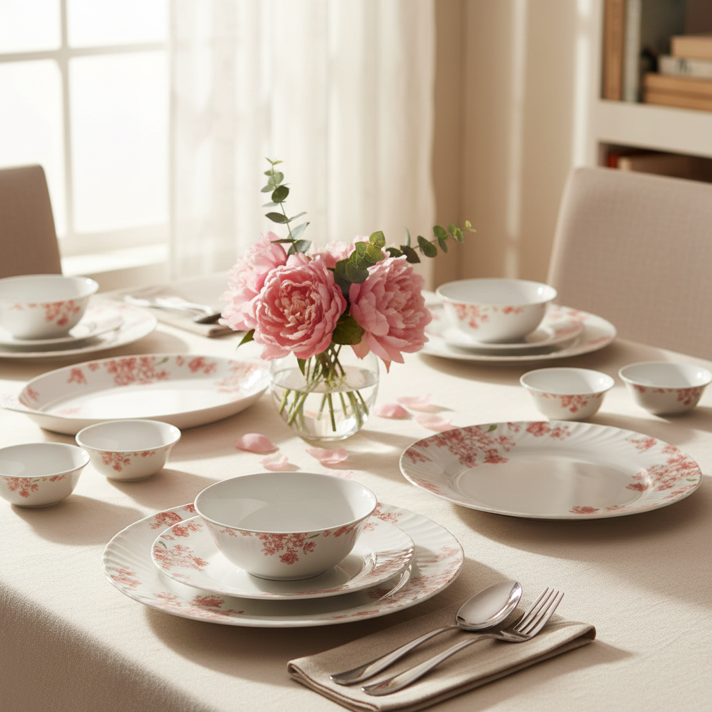 Luminarc Opal Timeless Elizabeth 12pc Dinner Set-V8892