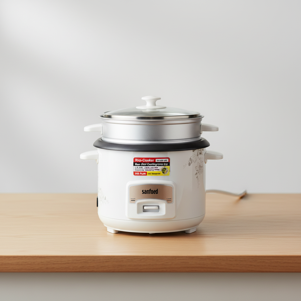 Sanford 1.8L Rice Cooker with Steamer and Non-Stick Inner Pot - SF2501RC