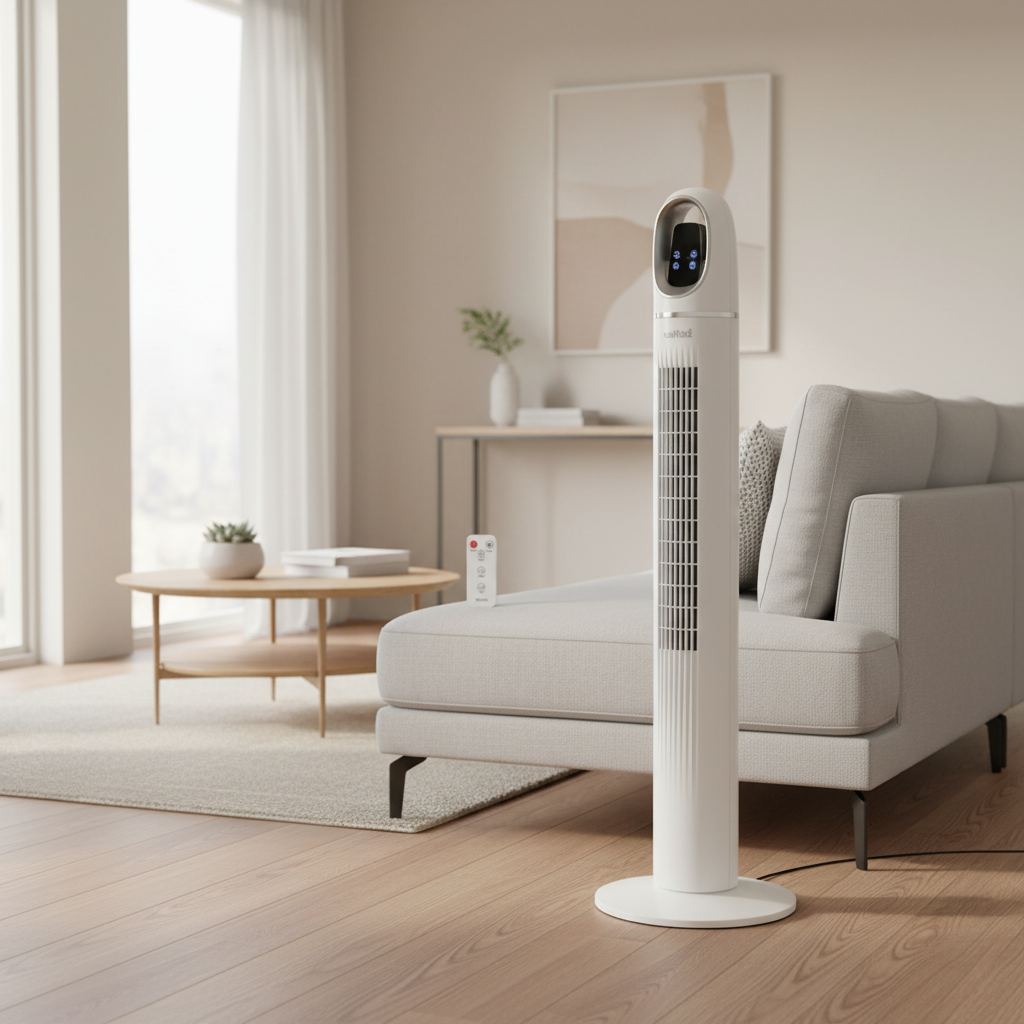 Gemelli Collections 45-inch power tower fan with remote control and LED display SF6701TRF