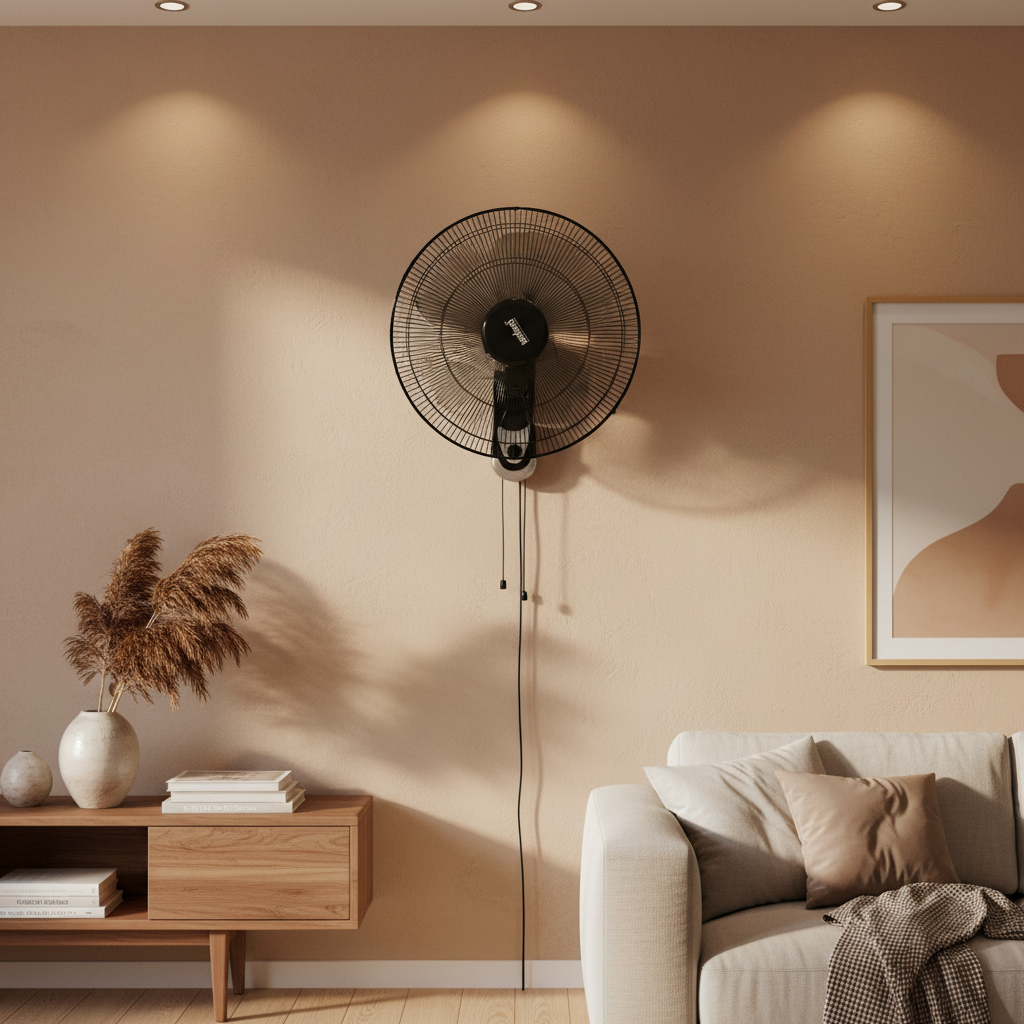 Gemelli Collections 18-inch wall fan with 100% copper motor and wide-angle oscillation SF934WFN