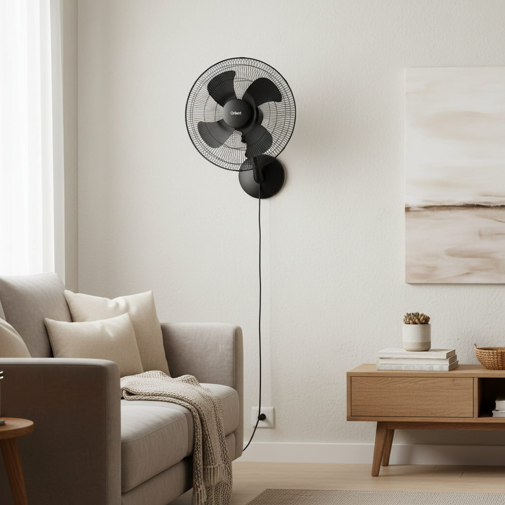 Sanford 18-Inch Wall Fan with Copper Motor and Wide-Angle Oscillation - SF934WFN