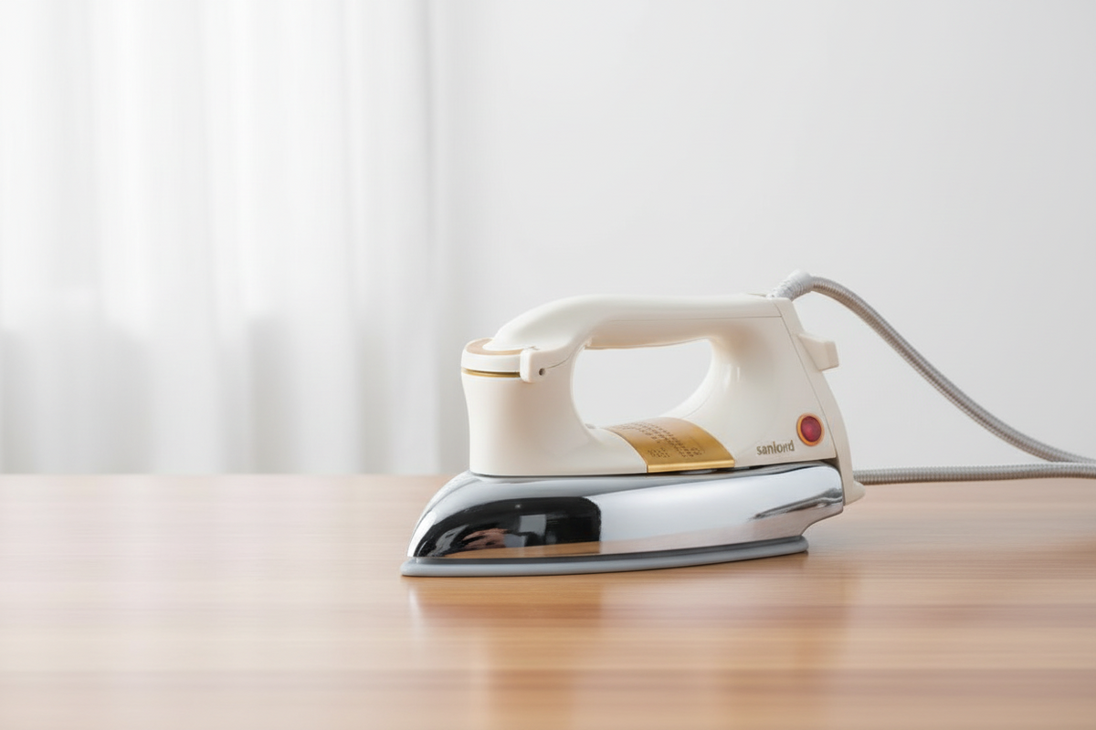 Sanford Deluxe Dry Iron with Golden Ceramic-Coated Soleplate - SF20DI