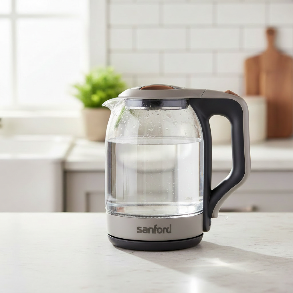 Gemelli Collections Sanford 1.8L glass electric kettle with LED indicator SF3354EK