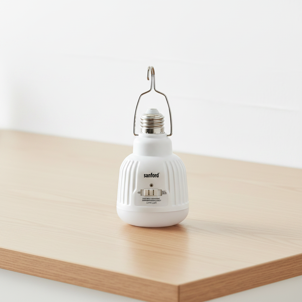 Sanford Rechargeable Emergency LED Bulb with AC and DC Operation - SF699LED