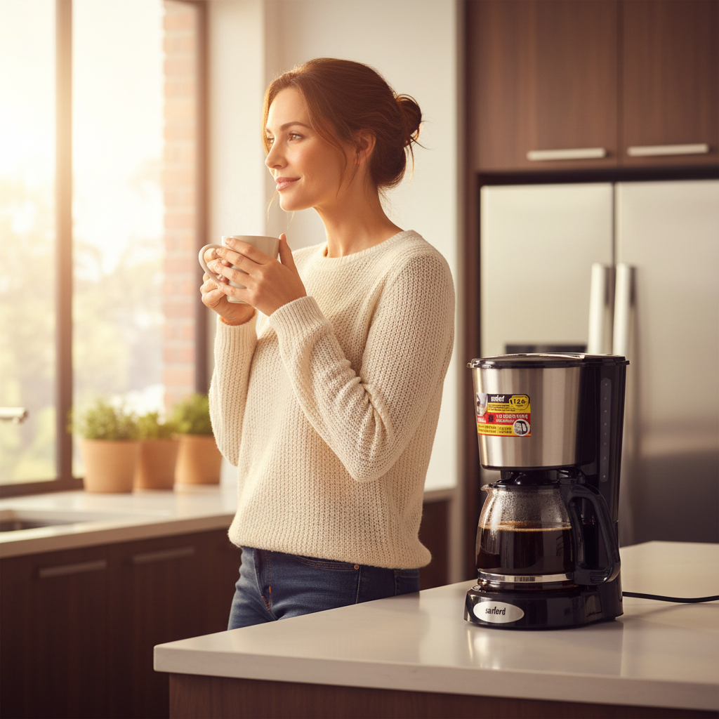 Gemelli Collections Sanford coffee maker with 1.5L glass carafe and keep-warm function SF1394CM