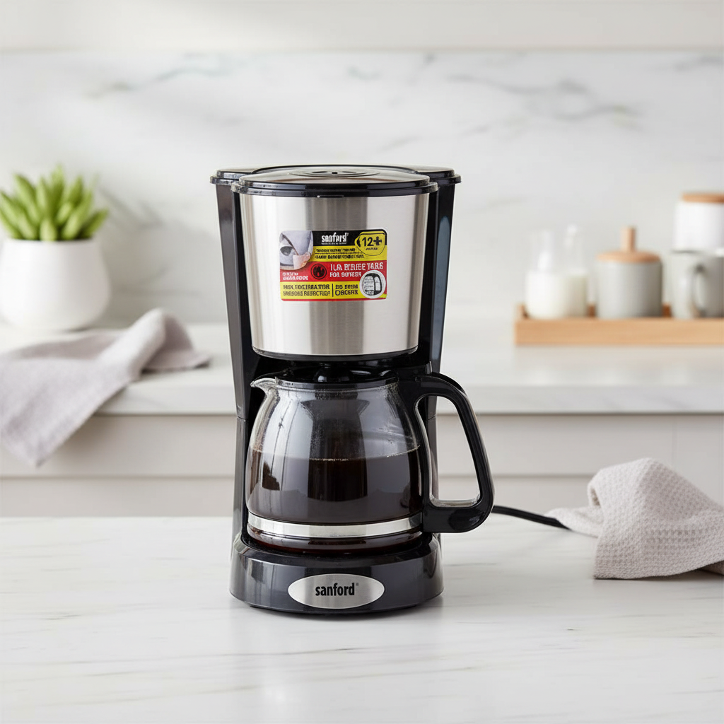 Sanford Coffee Maker with 1.5L Glass Carafe and Keep-Warm Function - SF1394CM