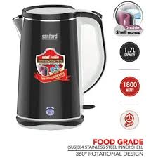 Sanford1.7L Double-Layer Electric Kettle with Cool-Touch Body - SF1869EK