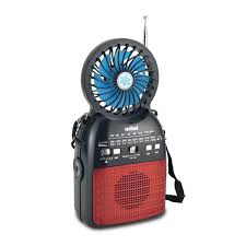 Sanford Rechargeable Multifunction Radio with Fan and LED Light - SF1017PR