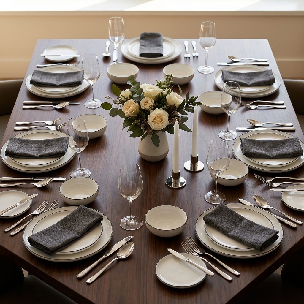 Ceramic Dinner Set 16 Piece and 24 Piece Options