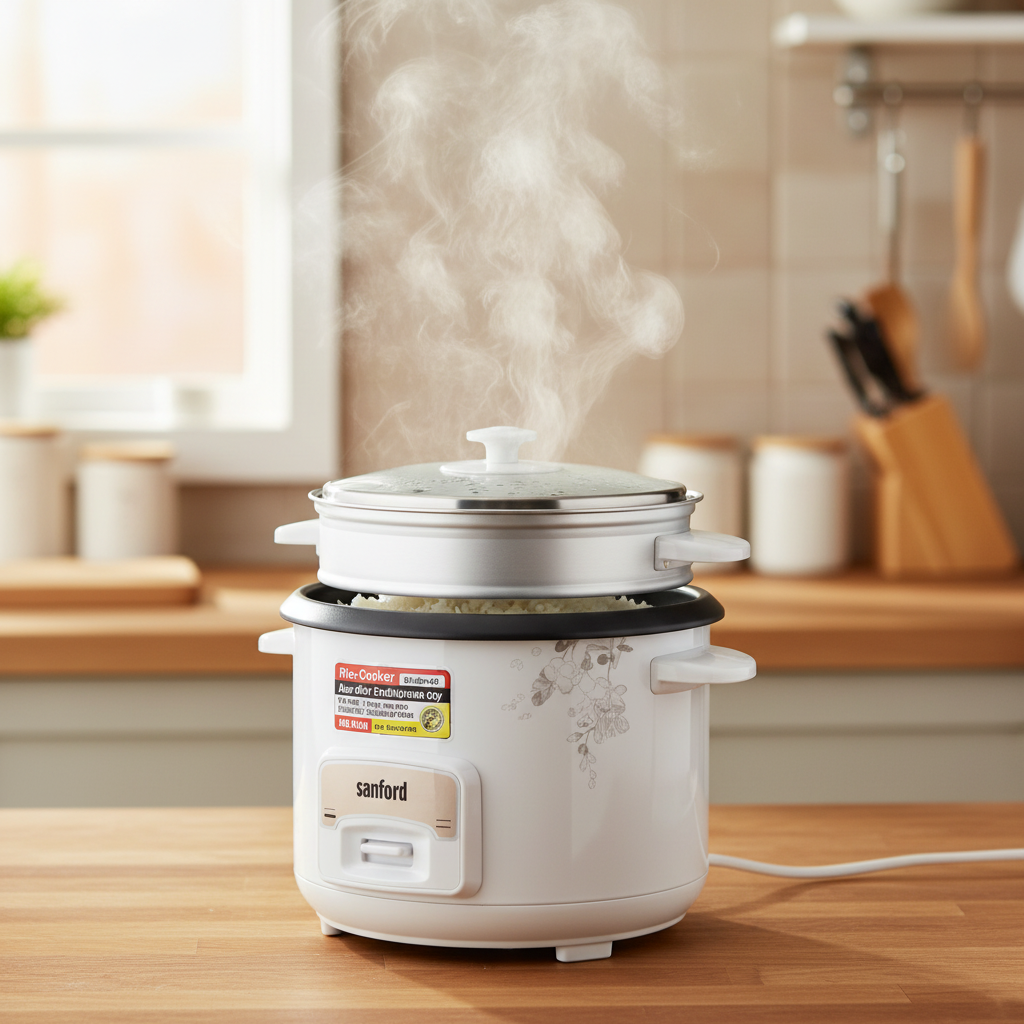 Gemelli Collections Sanford 1.5L rice cooker with non-stick inner pot SF1160RC