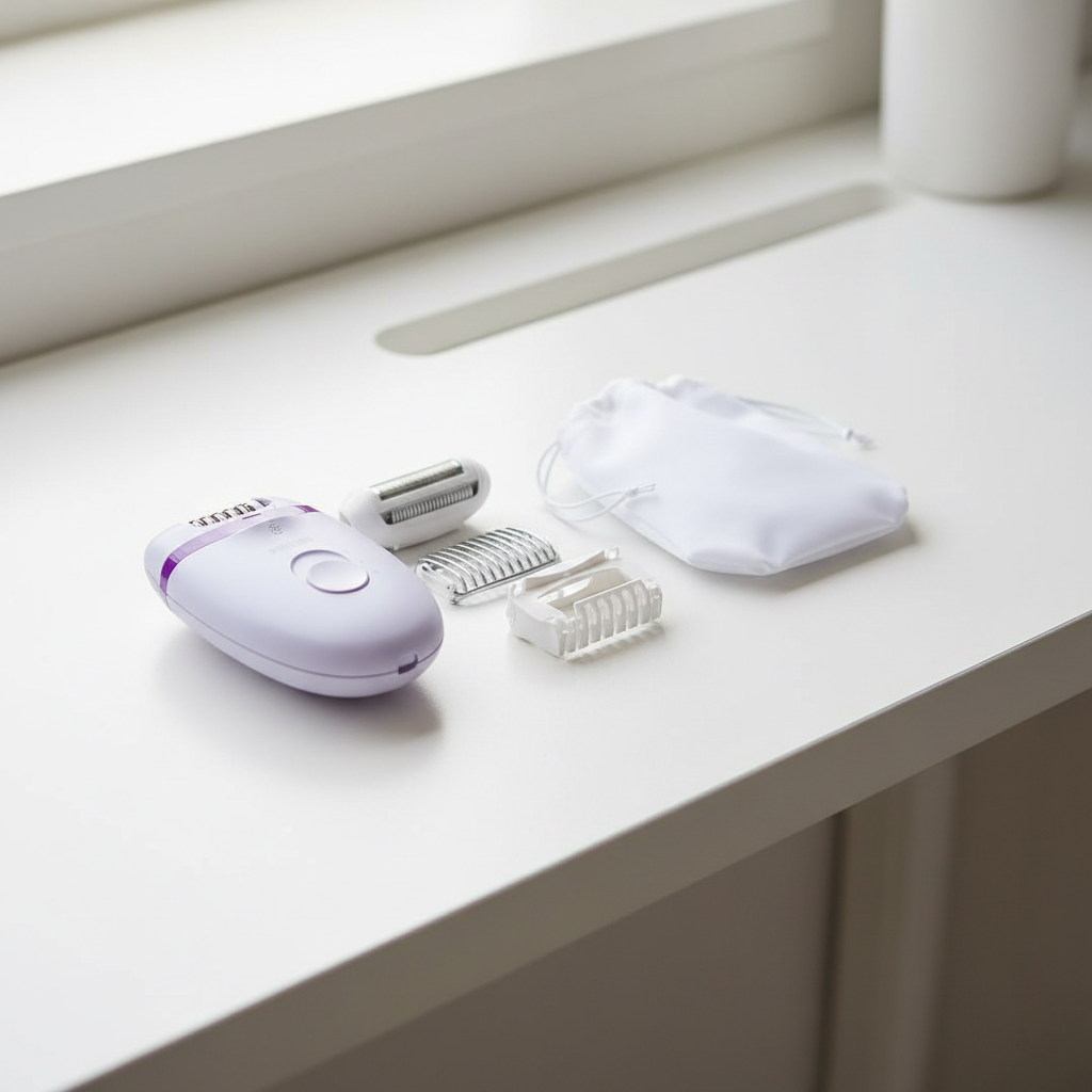 Philips Philips Satinelle Epilator with Opti-Light and 4 Accessories BRE275/00
