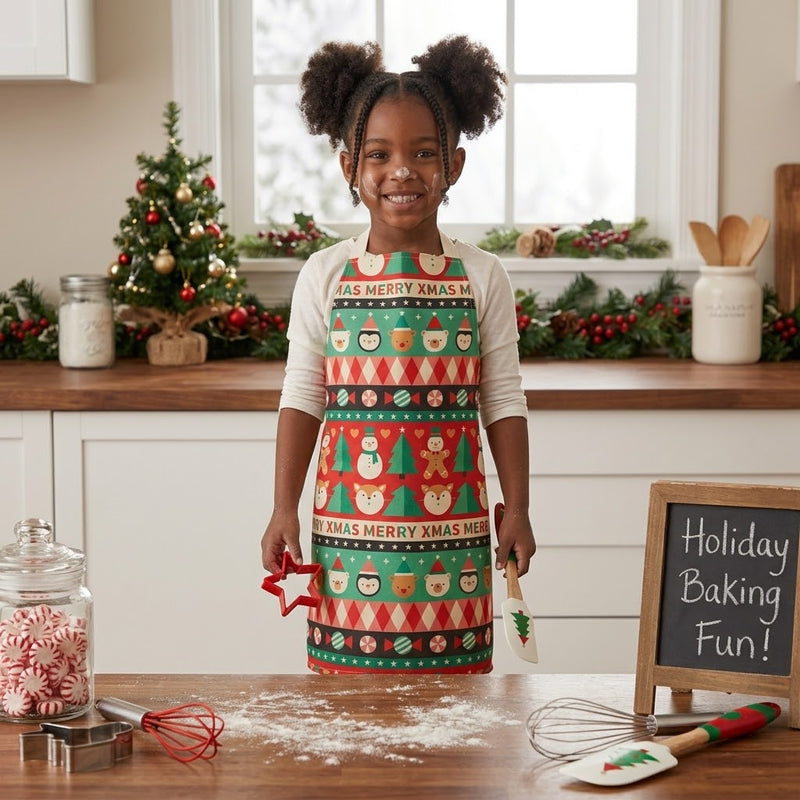Kids' Christmas kitchen apron, 45 × 56cm, available in Nairobi, Kenya