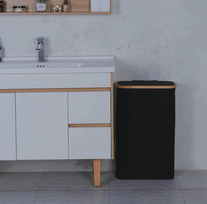Large-capacity black laundry basket for bedroom, bathroom and laundry storage, available in Nairobi, Kenya