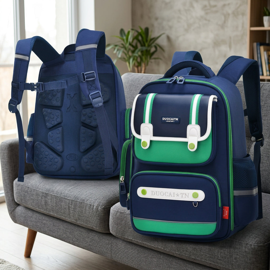  Large-capacity green Oxford cloth kids school backpack available in Nairobi, Kenya