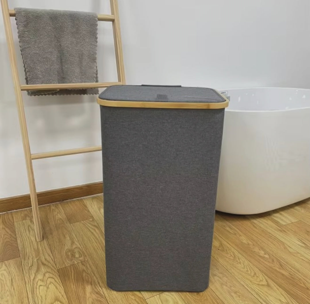 Large-capacity grey laundry basket for bedroom, bathroom and laundry storage, available in Nairobi, Kenya
