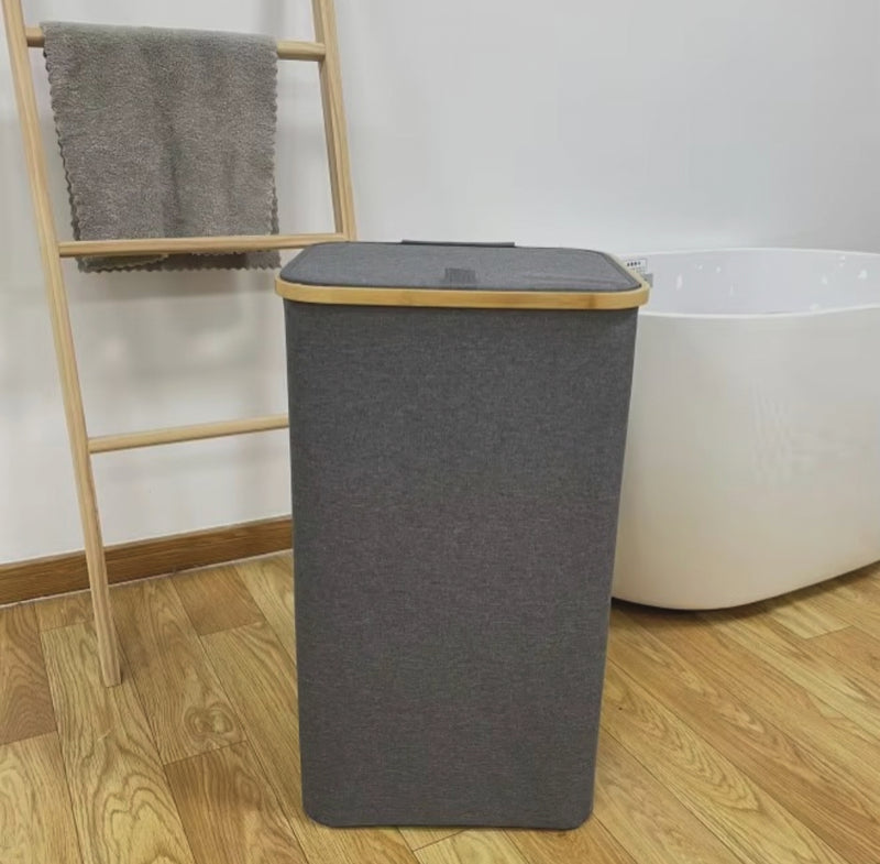 Large-capacity grey laundry basket for bedroom, bathroom and laundry storage, available in Nairobi, Kenya