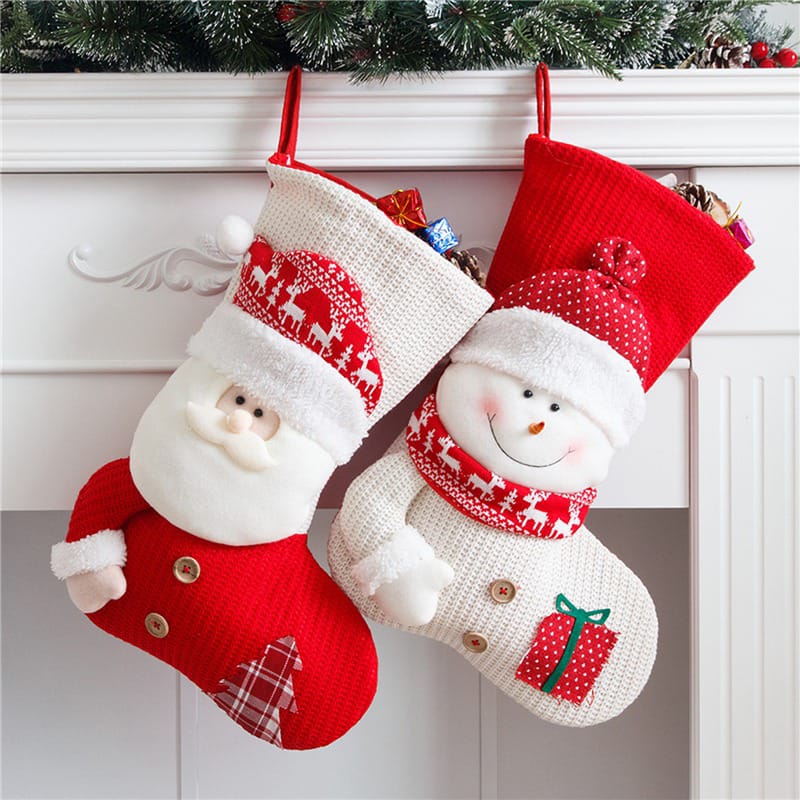 Large Christmas stocking sock decoration for Christmas trees and festive home décor, available in Nairobi, Kenya