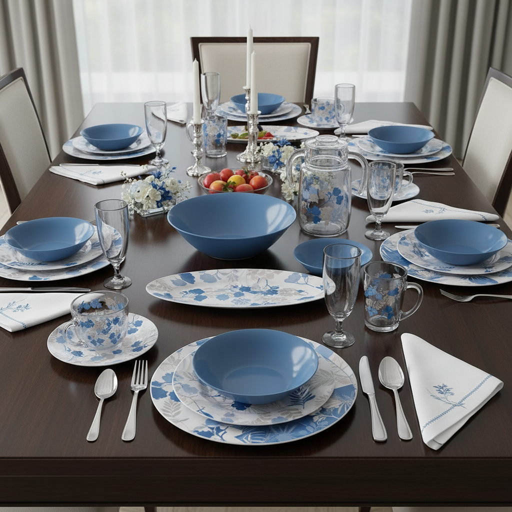 Luminarc Floral Mix 46pcs Dinner set -V4739
