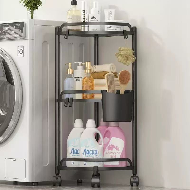 multi-layer triangular corner storage rack for bathroom and kitchen organisation, available in Nairobi, Kenya