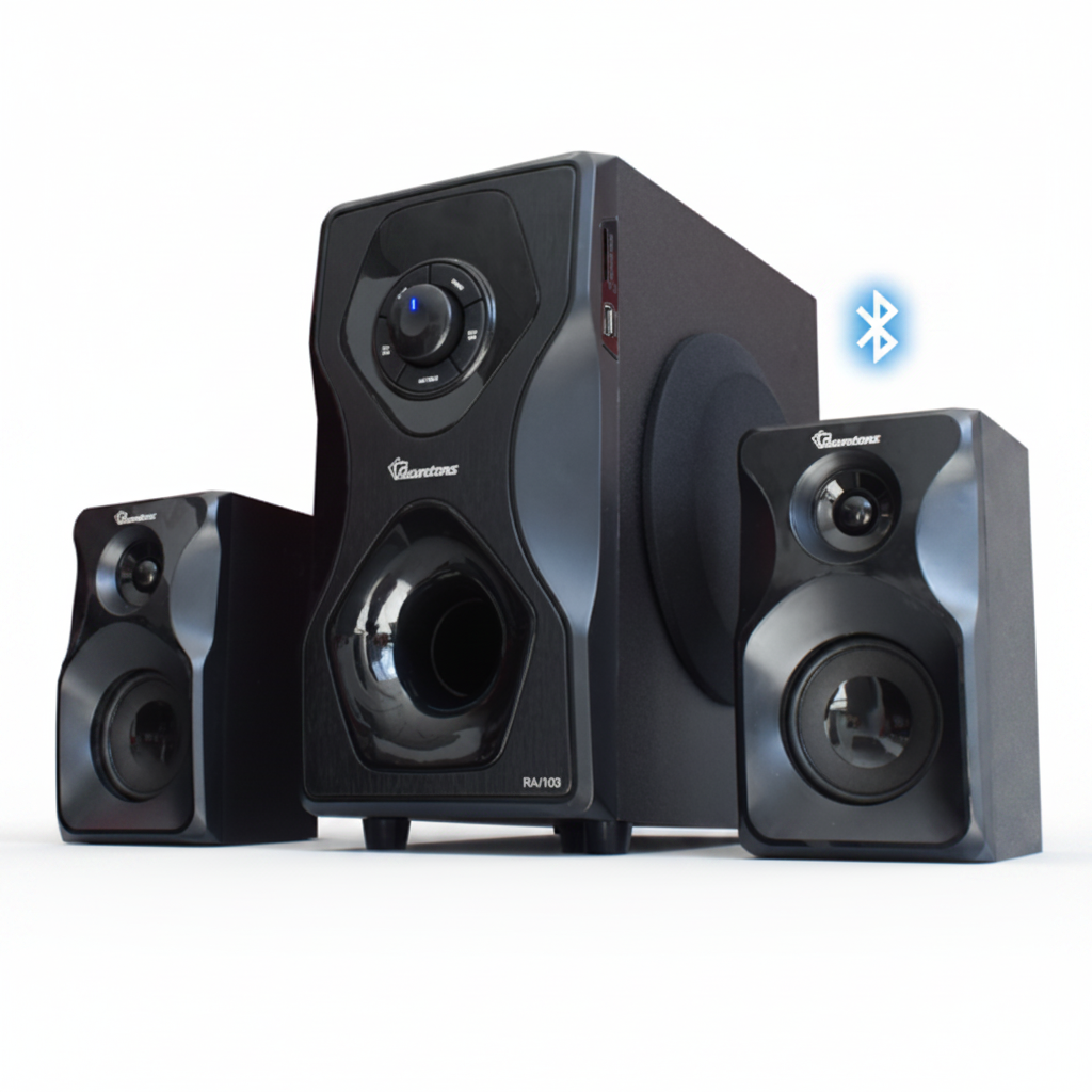 2.1 65W speaker system RA/103 Bluetooth subwoofer FM USB SD card LED display remote control