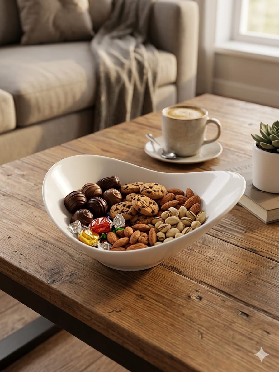 Boat Salad Serving Bowl 10 Inch