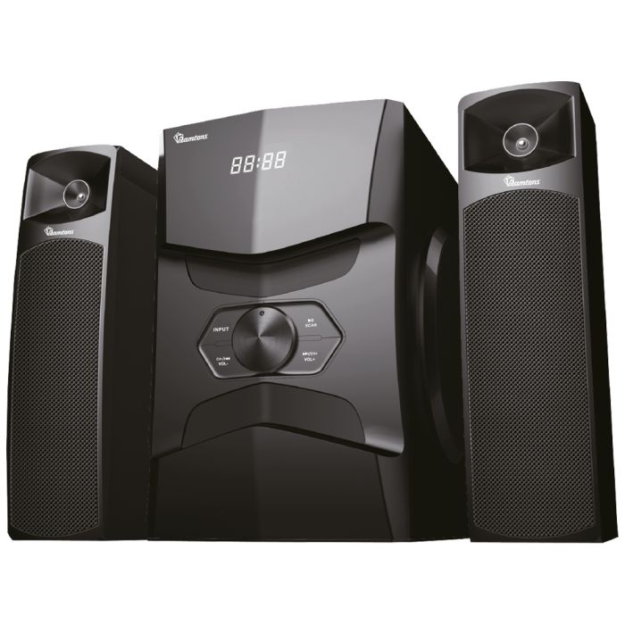 2.1CH 75W speaker system RA/101 Bluetooth subwoofer 6.5 inch FM USB SD card LED display remote control
