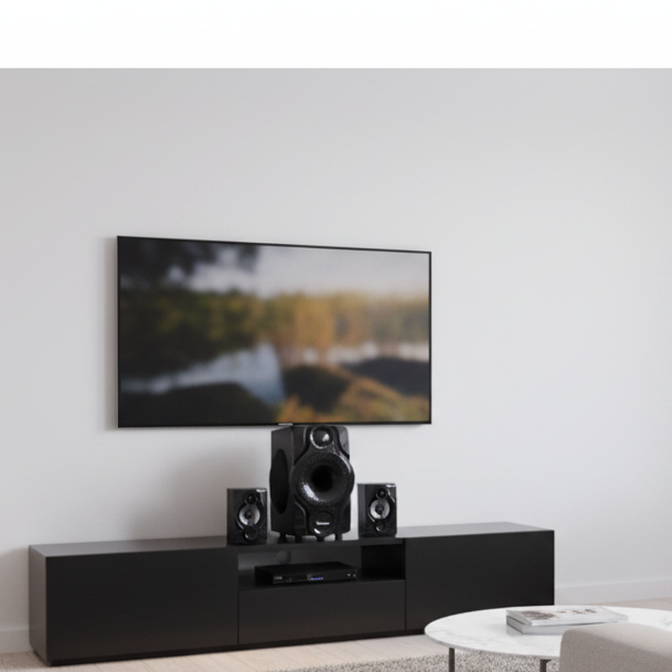 2.1 65W speaker system RA/104 Bluetooth subwoofer FM USB SD card LED display remote control
